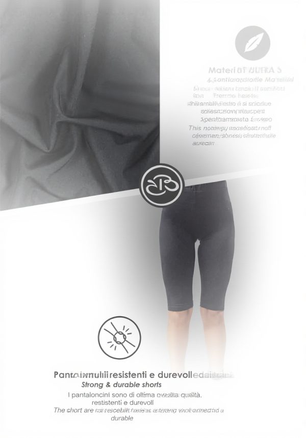 Leggings sportivi donna BESTCALZE Monica3 nero cotone