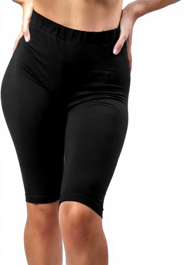 Leggings sportivi donna BESTCALZE Monica3 nero cotone