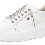 Sneakers Donna Renato Balestra Platform Strass Bianco
