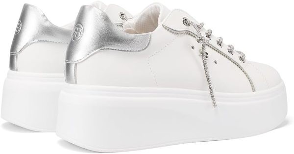 Sneakers Donna Renato Balestra Platform Strass Bianco-5