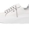 Sneakers Donna Renato Balestra Platform Strass Bianco