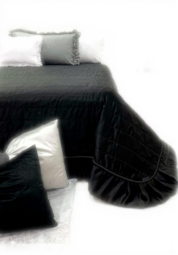 Trapunte Matrimoniali SaRani Leggere Policotone Grigio Scuro