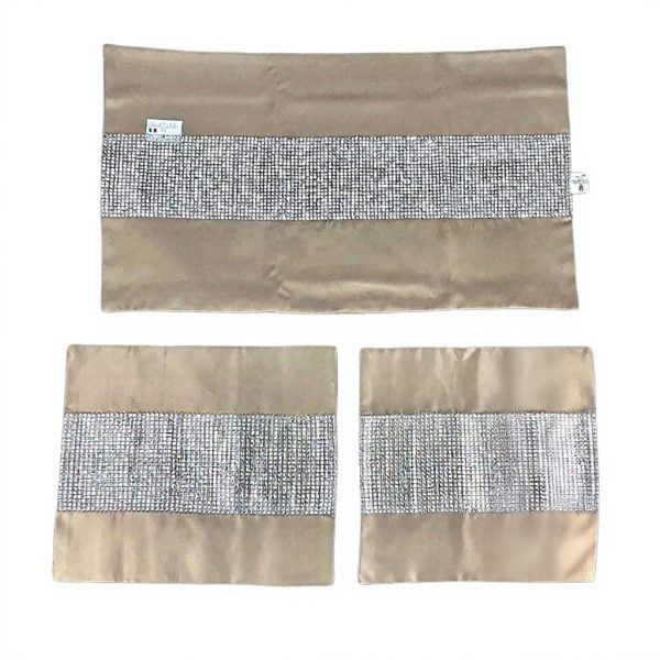 Runner decorativo Renato Balestra Provenza poliestere sabbia