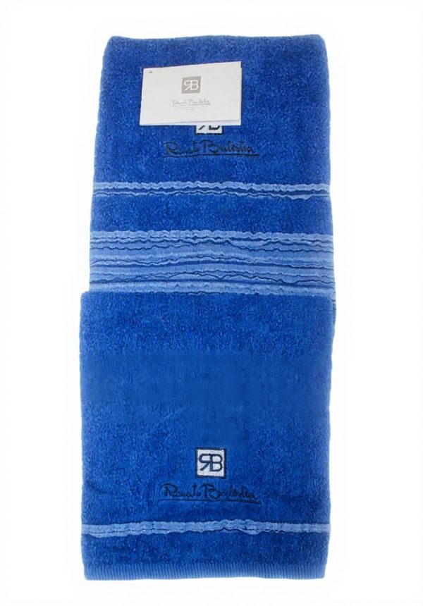 Guest Towels RENATO BALESTRA Blue Striped Sponge Bath Towels