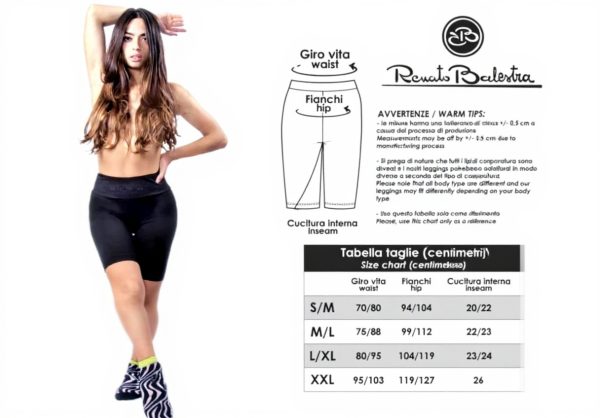 Leggings corti donna BESTCALZE cotone elasticizzato yoga