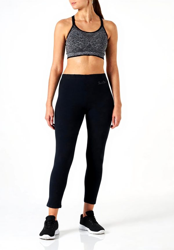 Leggings Donna Renato Balestra Cotone Elasticizzato Nero