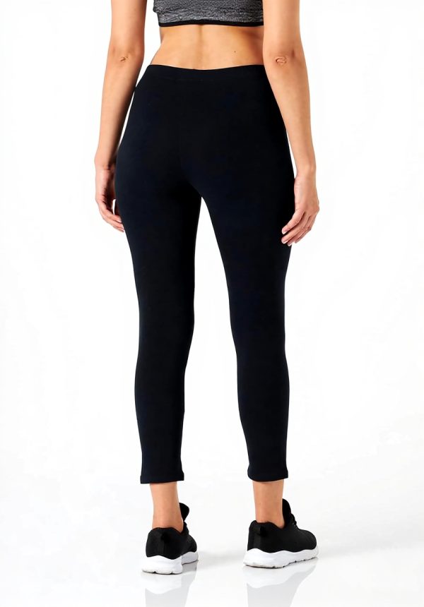 Leggings Donna Renato Balestra Cotone Elasticizzato Nero