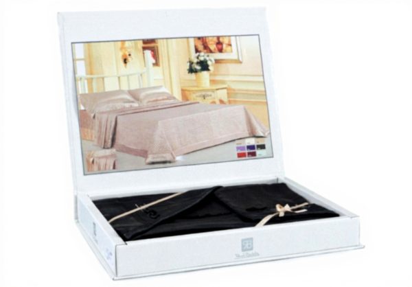 Coperte matrimoniali raso nero Renato Balestra