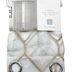 Tenda a pannello Nada Home ricamata Renato Balestra 140x280