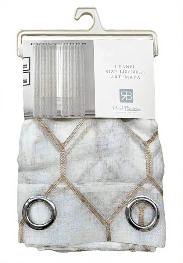 Tenda a pannello Nada Home ricamata Renato Balestra 140x280