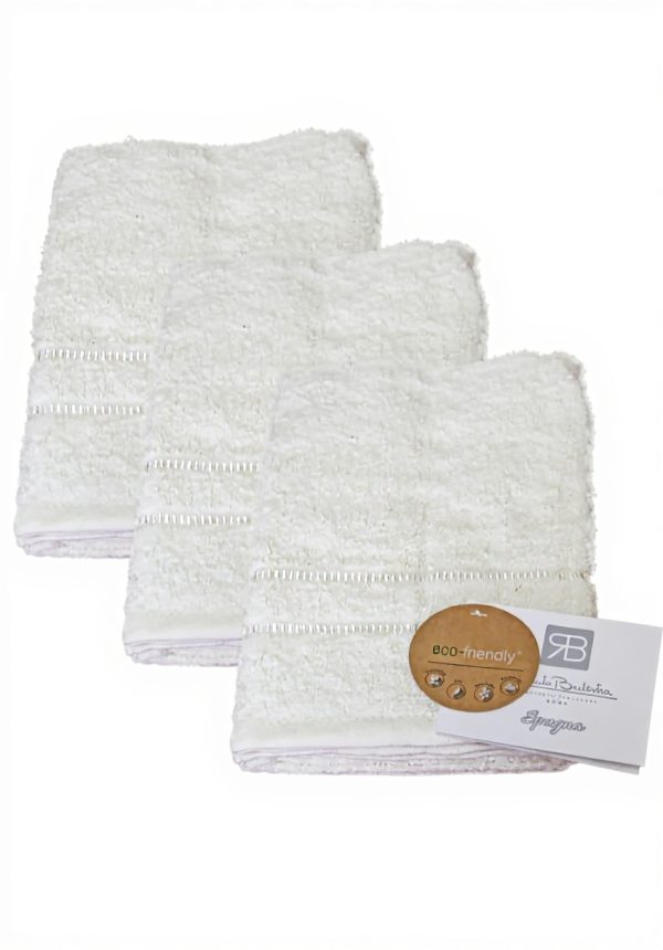 Renato Balestra Bath Towel Set 100% Cotton Panna 2-Piece