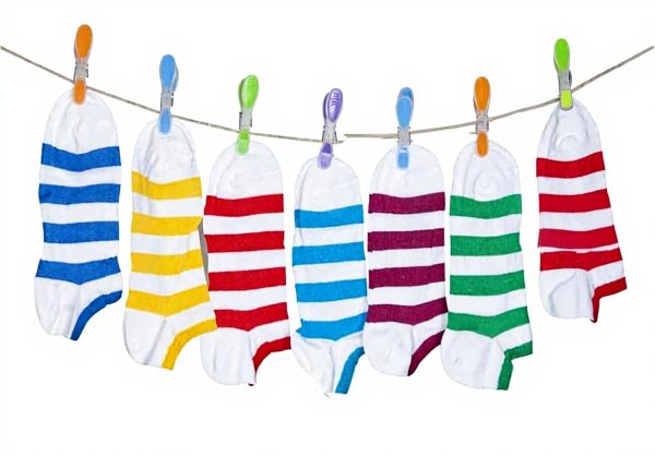 Renato Balestra Invisible Ghost Striped Socks Unisex Adults