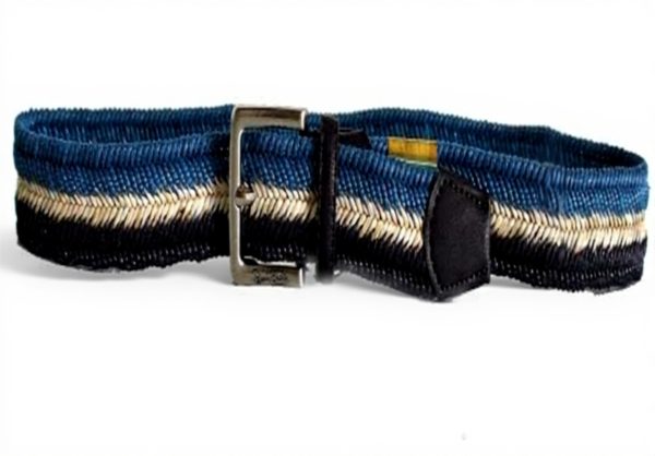 Renato Balestra Mens Braided Belt Blue Cotton Polypropylene
