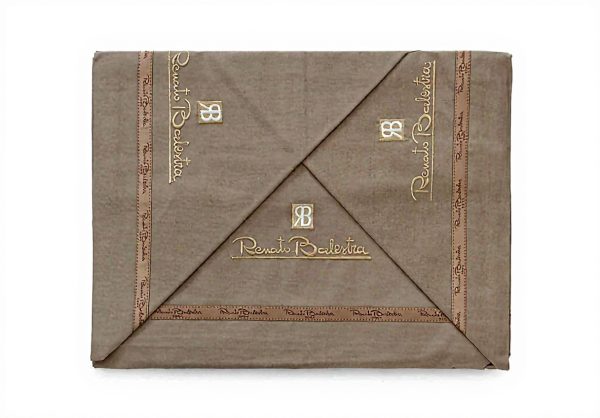 Renato Balestra Lavender Cotton Bed Sheet Set Matrimonial