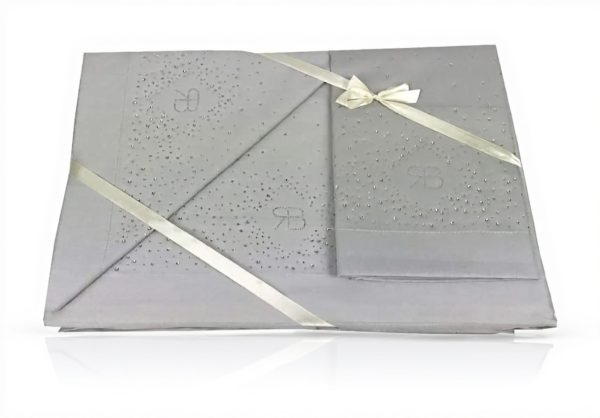 Renato Balestra Bed Sheet Set Matrimoniale Strass Polycotton