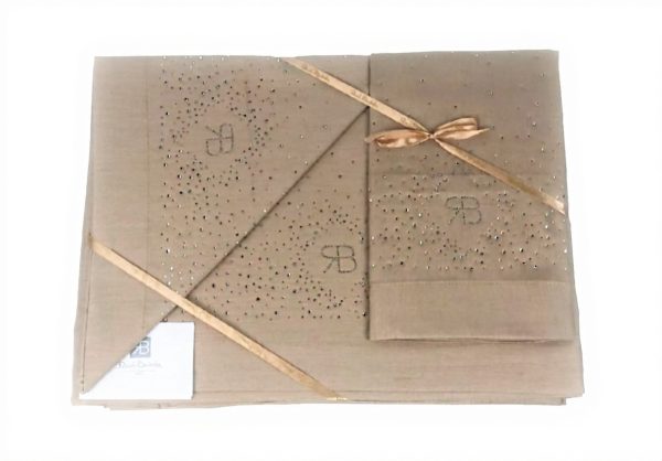 Renato Balestra Linen Set Strass Matrimoniale Cotton
