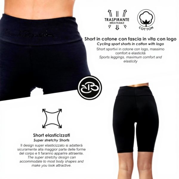 Leggings Renato Balestra Donna Sportivi Cotone Spandex