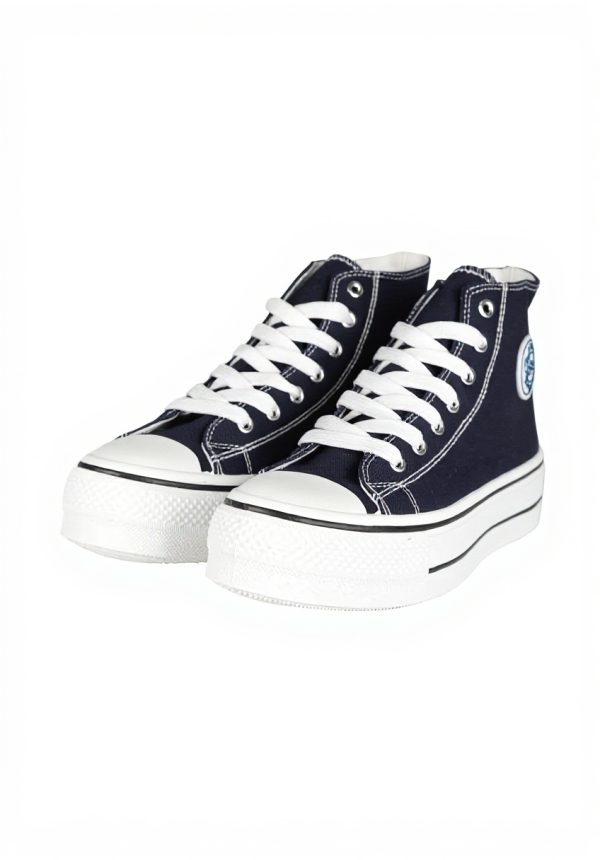 Renato Balestra Sneakers Alte Donna Tessuto Blu Scuro 37