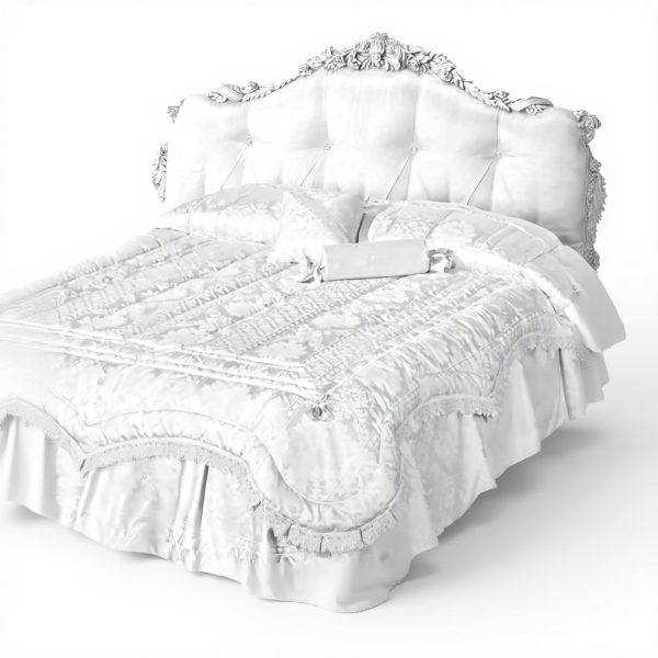 Renato Balestra Trapunta Elisabetta Matrimoniale Cotton Ecru