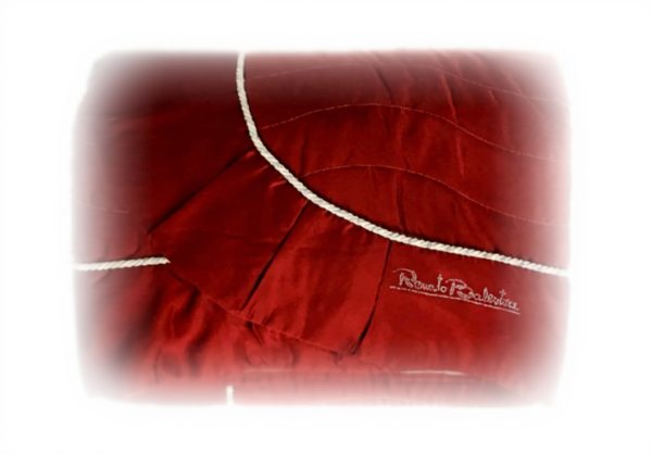 Renato Balestra Matrimoniale Trapunte Raso Letto Bordeaux