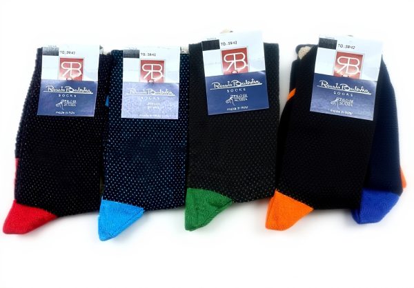 Calzini uomo cotone Renato Balestra set 6 paia colori misti