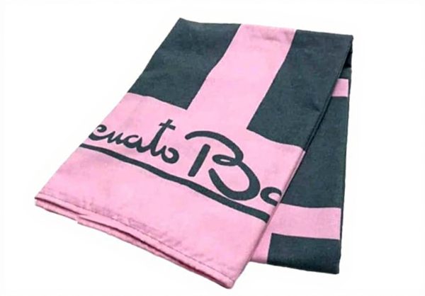 Telo Mare Microfibra Renato Balestra Grigio Rosa Asciugamano