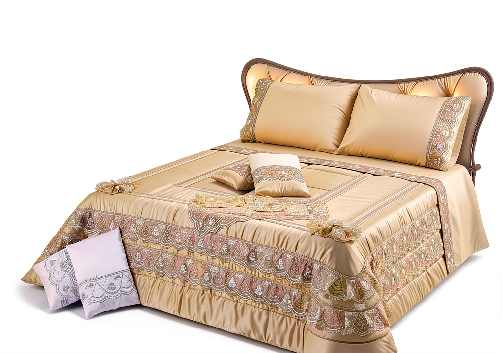 'Trapunta invernale Italia Magazzini su letto matrimoniale in ambiente domestico'