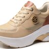 Sneakers Queen Helena donna ecopelle beige RB2532 taglie-0