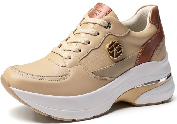 Sneakers Queen Helena donna ecopelle beige RB2532 taglie-0