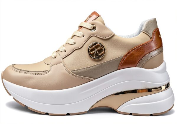 Sneakers Queen Helena donna ecopelle beige RB2532 taglie-3