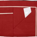 Lenzuolo Russo Tessuti Bordeaux Tinta Unita Cotone-0