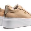 Sneakers donna Renato Balestra ecopelle beige tacco 55 cm-5