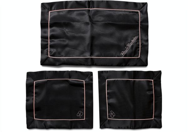 Runner decorativo Renato Balestra strass nero poliestere