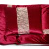 Russo Tessuti Cuscino Velluto Bordeaux Durevole Arredamento-1