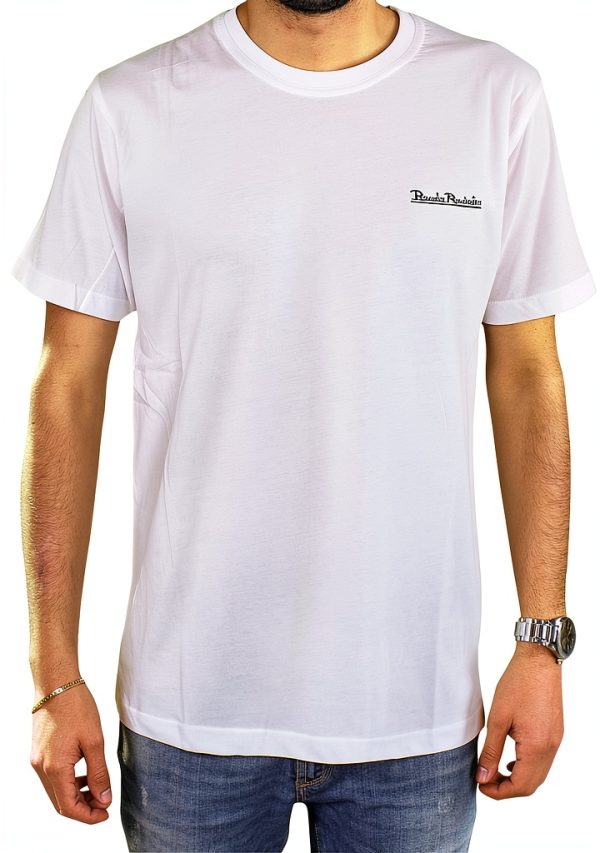 T-Shirt Uomo Renato Balestra Cotone Girocollo Rosso Bianca
