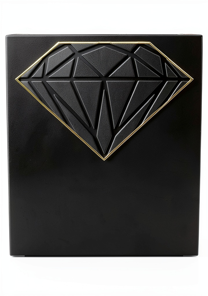 Flacone di Diamante Nero Homme su sfondo elegante