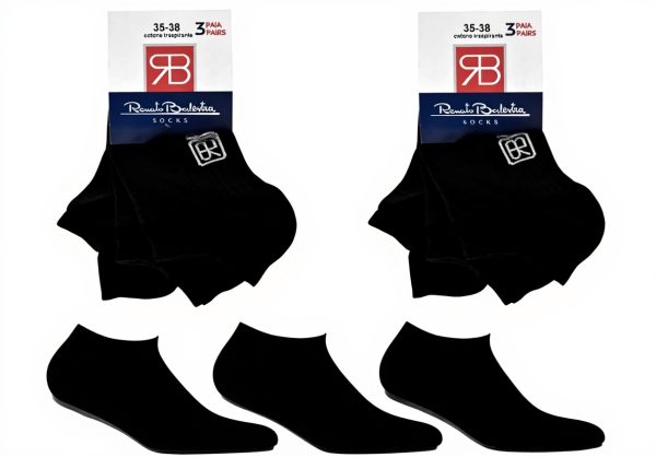 Renato Balestra Invisible Socks Cotton Unisex Ankle Socks