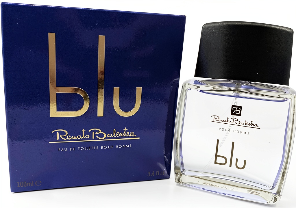 'Renato Balestra Blu Homme Eau De Toilette 100ml su sfondo elegante'