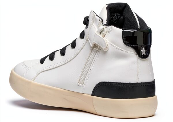 Geox Sneaker Bambine Lacci Soletta Rimovibile Traspirante-3