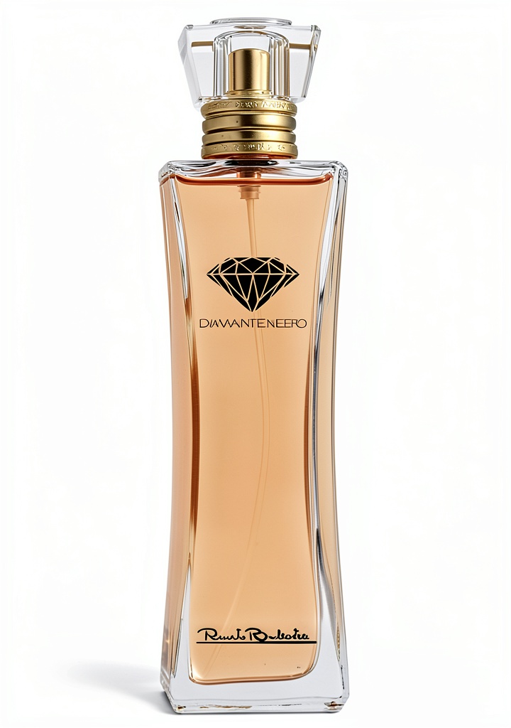 'Diamante Nero Eau de Parfum di Renato Balestra su un tavolo elegante'