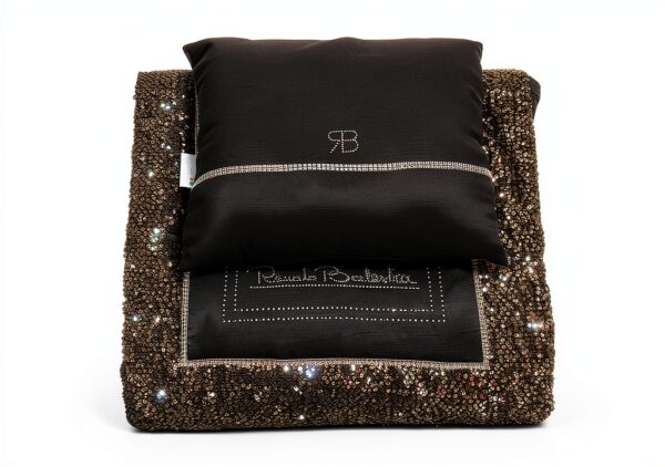 Trapunta Renato Balestra Cotone Matrimoniale Nero Lusso-0