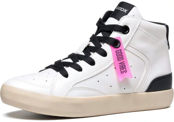 Geox Sneaker Bambine Lacci Soletta Rimovibile Traspirante-2