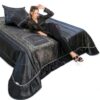 Trapunta Renato Balestra Cotone Matrimoniale Nero Lusso-2