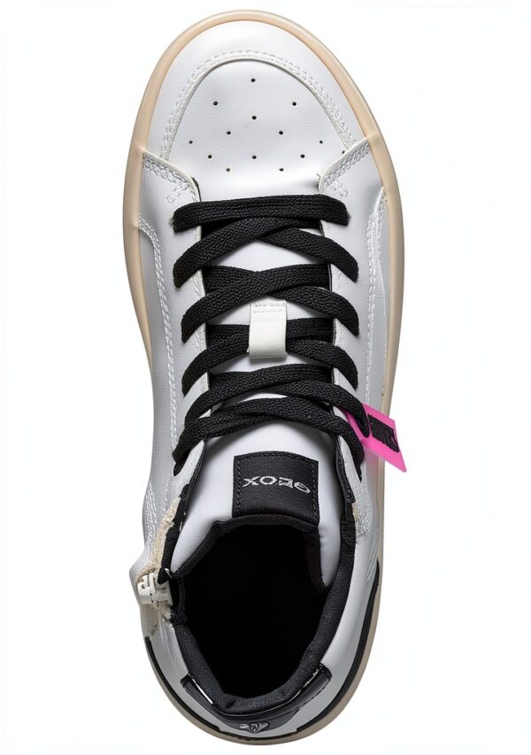 Geox Sneaker Bambine Lacci Soletta Rimovibile Traspirante-5
