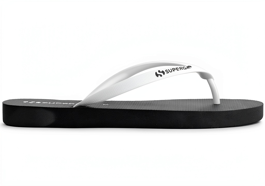 Infradito Superga Nero Black White A00