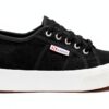 Sneaker estive Superga donna suola plateau bianco-2