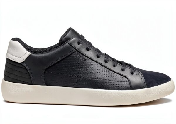 Sneaker uomo Geox pelle bassa suola resistente-3