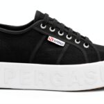 Superga Sneaker Donna Zeppa 4cm Tomaia in Cotone-0