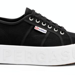 Superga Sneaker Donna Zeppa 4cm Tomaia in Cotone-0