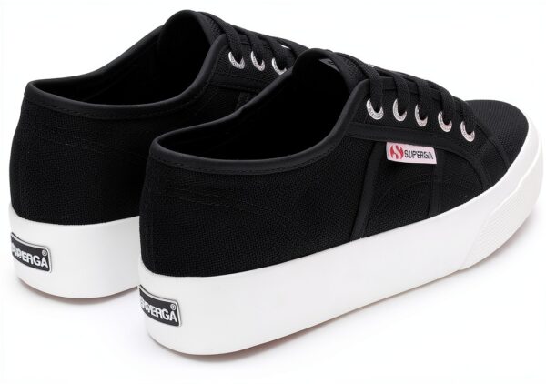 Sneaker estive Superga donna suola plateau bianco-4